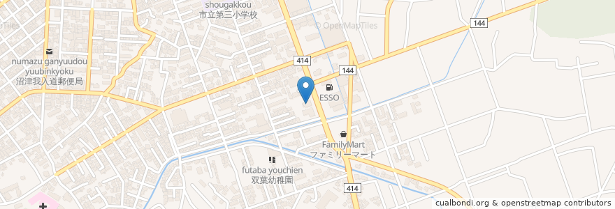 Mapa de ubicacion de 丸亀製麺 en Japan, Präfektur Shizuoka, 沼津市.