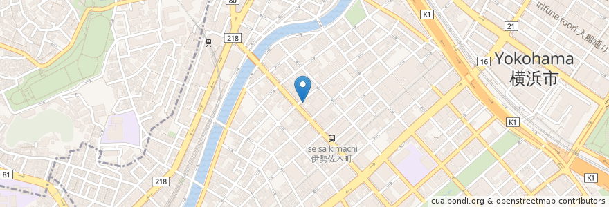 Mapa de ubicacion de 横浜亜熱帯茶館 en Japan, 神奈川県, Yokohama, 中区.