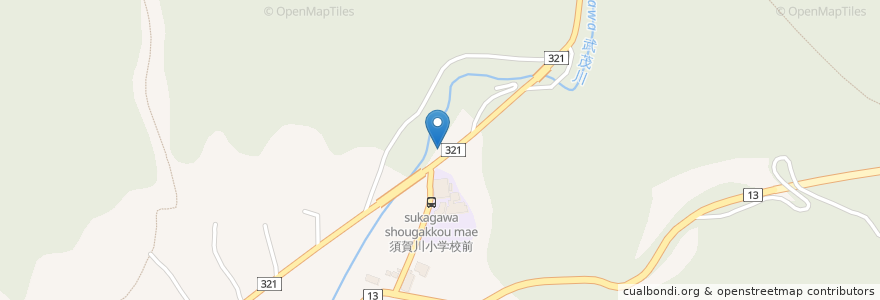 Mapa de ubicacion de 金刀比羅神社 en 日本, 栃木県, 大田原市.