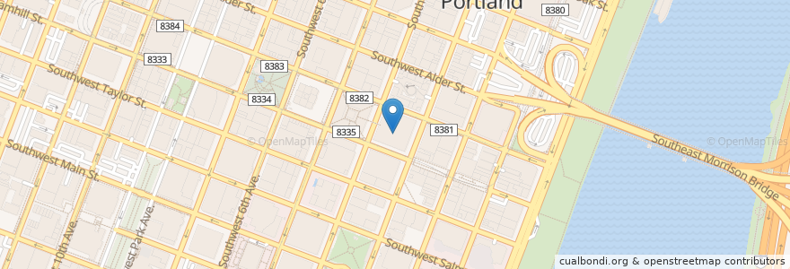 Mapa de ubicacion de Regal Cinemas Pioneer Place 6 en Estados Unidos Da América, Oregon, Portland, Multnomah County.