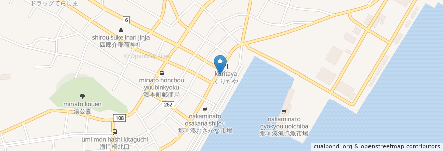 Mapa de ubicacion de 市場寿し en Japan, Ibaraki Prefecture, Hitachinaka.