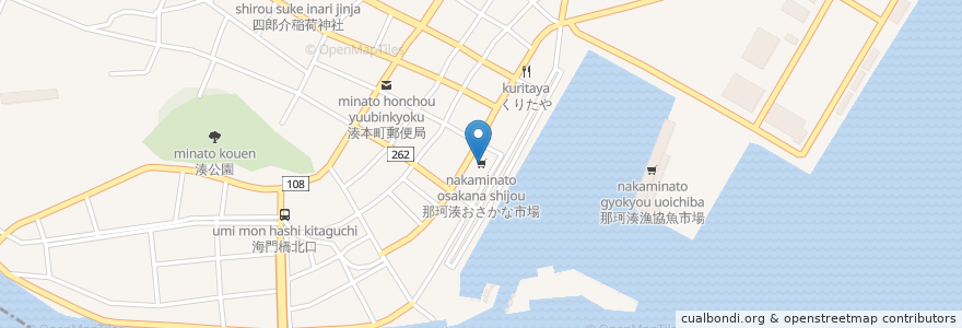 Mapa de ubicacion de 那珂湊おさかな市場 en Japão, 茨城県.