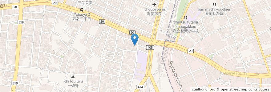 Mapa de ubicacion de Sushi-sho en اليابان, 東京都, 新宿区.