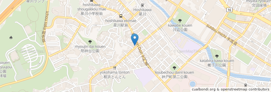 Mapa de ubicacion de インド・アジアン料理 ヤク＆イエティ ダイニングバー en Japonya, 神奈川県, 横浜市, 保土ヶ谷区.