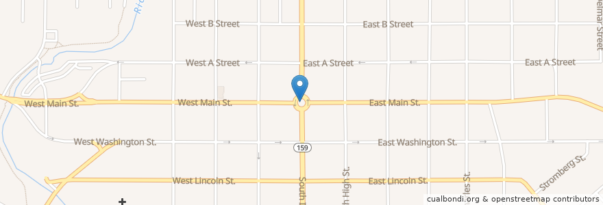 Mapa de ubicacion de Public Square en United States, Illinois, Belleville.