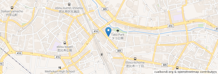 Mapa de ubicacion de Japenese Ice Ouca (Only in Jp) en اليابان, 東京都, 渋谷区, 渋谷区.