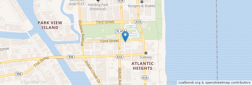 Mapa de ubicacion de El Rancho Grande en Amerika Birleşik Devletleri, Florida, Miami-Dade County, Miami Beach.