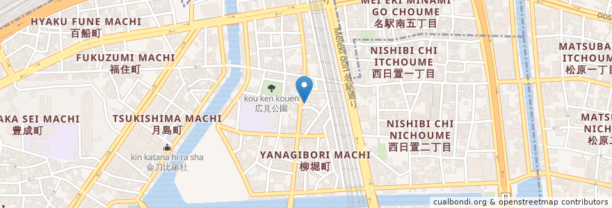 Mapa de ubicacion de タイムス en 日本, 愛知県, 名古屋市, 中川区.