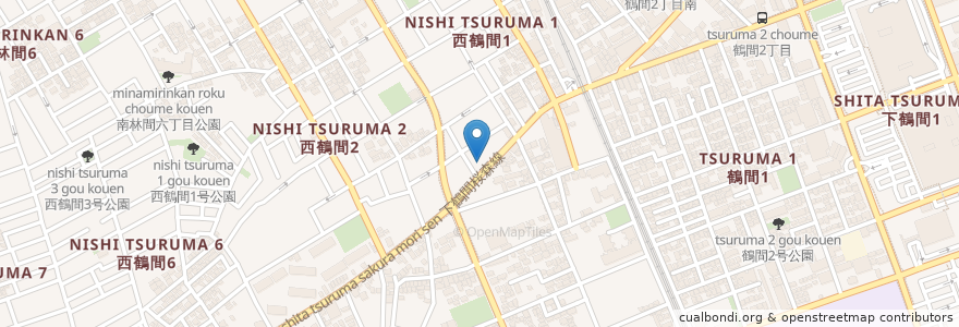 Mapa de ubicacion de 山海船 en 일본, 가나가와현, 大和市.