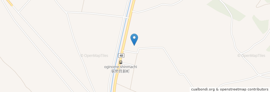 Mapa de ubicacion de 護法寺 en ژاپن, 栃木県, 大田原市.
