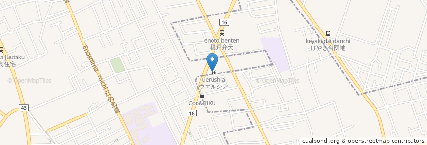 Mapa de ubicacion de ウエルシア en Japonya, 東京都, 国分寺市.