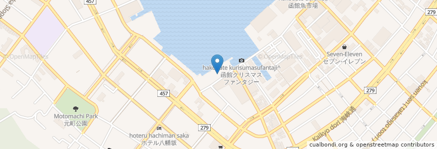 Mapa de ubicacion de ラッキーピエロマリーナ末広店 en Japan, Präfektur Hokkaido, 渡島総合振興局, 函館市.