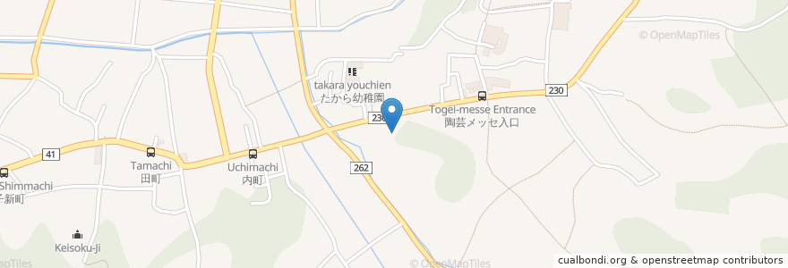 Mapa de ubicacion de 益子焼カフェレストラン 壺々炉 en Japón, Prefectura De Tochigi, 芳賀郡, 益子町.