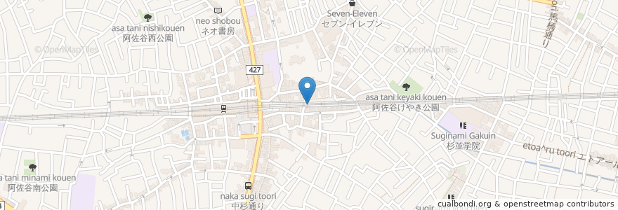 Mapa de ubicacion de 阿佐ヶ谷山口歯科 en Japonya, 東京都, 杉並区.