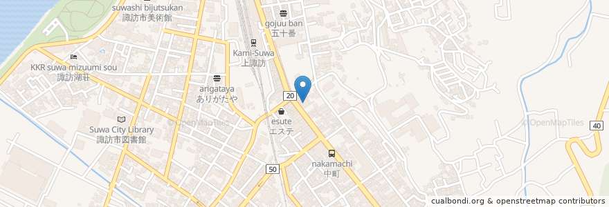 Mapa de ubicacion de 三井住友銀行 en Giappone, Prefettura Di Nagano, 諏訪市.