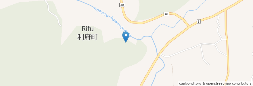 Mapa de ubicacion de 利府町 en 日本, 宫城县, 宮城郡, 利府町.