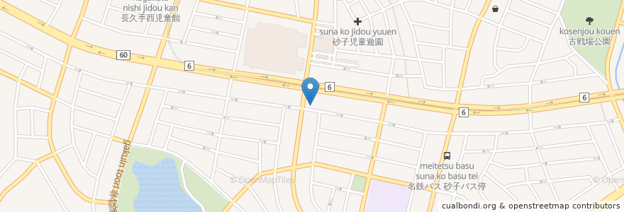 Mapa de ubicacion de 快活クラブ en ژاپن, 愛知県, 長久手市.