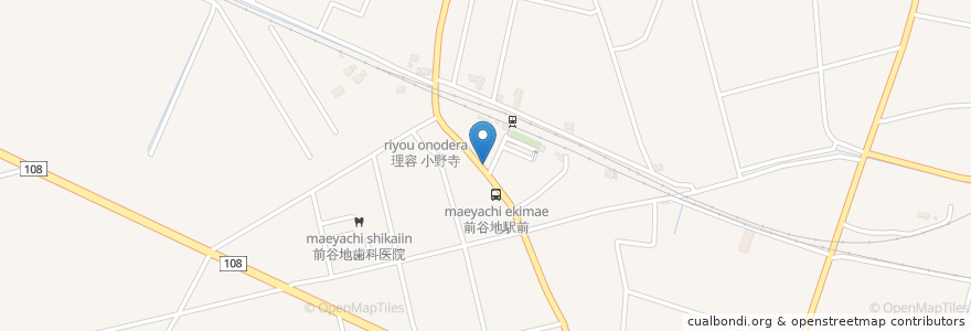 Mapa de ubicacion de 前谷地駐在所 en Japan, 宮城県, 石巻市.