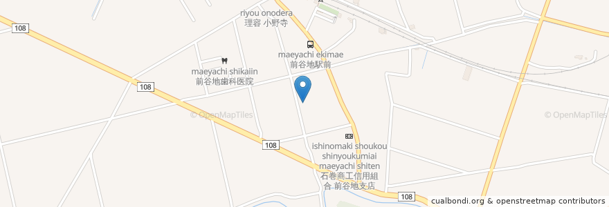 Mapa de ubicacion de 矢本消防署 河南出張所 en Japon, Préfecture De Miyagi, Ishinomaki.