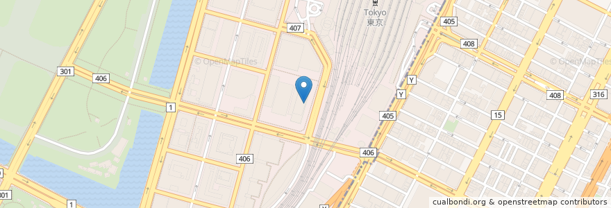 Mapa de ubicacion de おいしいおうどん つるとんたん en Japonya, 東京都, 千代田区.