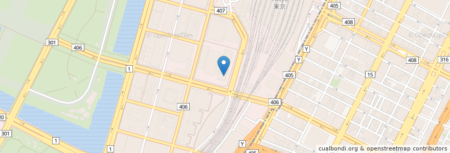 Mapa de ubicacion de シチリアン テラス ボーノ en Japan, Tokio, 千代田区.