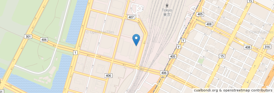 Mapa de ubicacion de 鮨一輝 en 日本, 東京都, 千代田区.
