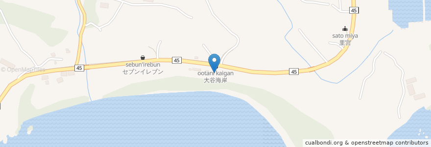 Mapa de ubicacion de 献花台 en Japonya, 宮城県, 気仙沼市.