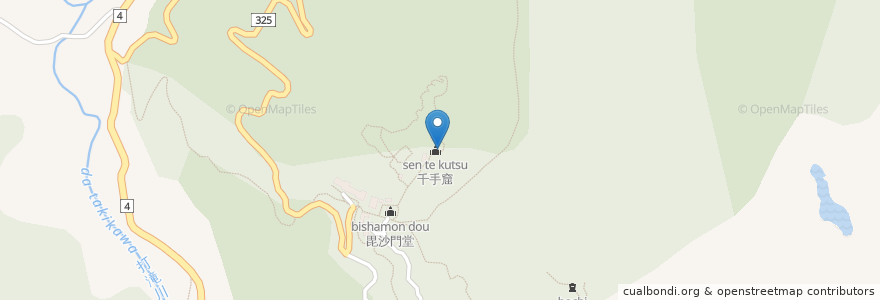 Mapa de ubicacion de 虚空蔵菩薩磨崖仏 en اليابان, 京都府, 相楽郡, 笠置町.