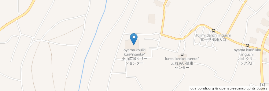 Mapa de ubicacion de 小山広域クリーンセンター en 일본, 도치기현, 小山市.