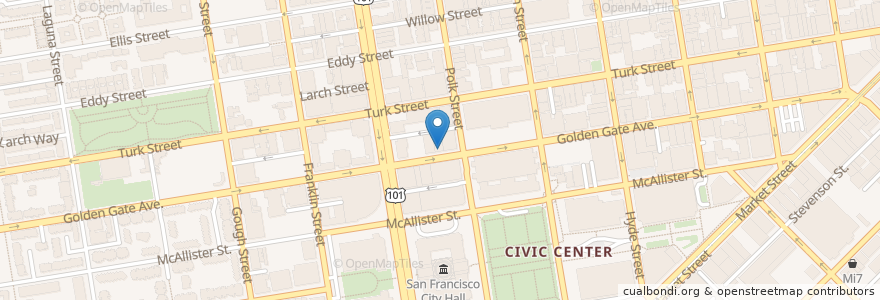 Mapa de ubicacion de American Academy of English en United States, California, San Francisco, San Francisco.