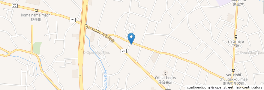 Mapa de ubicacion de 一品香駒生店 en Japan, 栃木県, 宇都宮市.