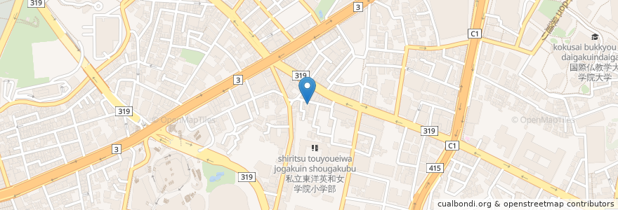 Mapa de ubicacion de Brew Dog en Japón, Tokio, Minato.