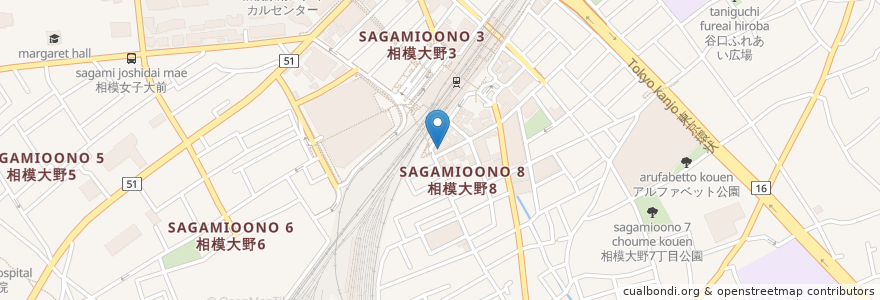 Mapa de ubicacion de 黄柚子 en 日本, 神奈川縣, 相模原市, 南区.