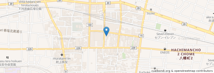 Mapa de ubicacion de 駄々羅亭 en 日本, 东京都/東京都, 府中市.