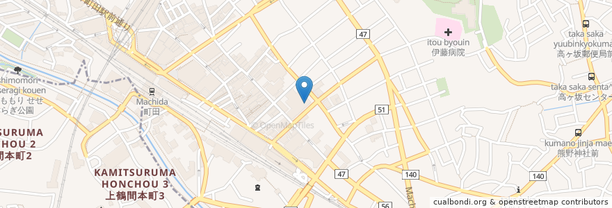 Mapa de ubicacion de みどりの森デンタルクリニック en Giappone, Tokyo, 町田市.