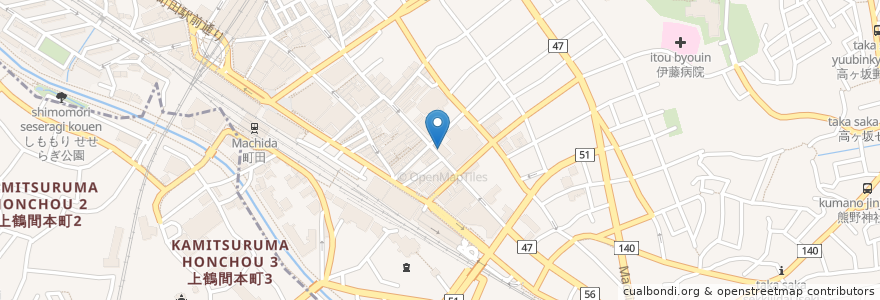 Mapa de ubicacion de やよい軒 en Japan, Tokyo, Machida.