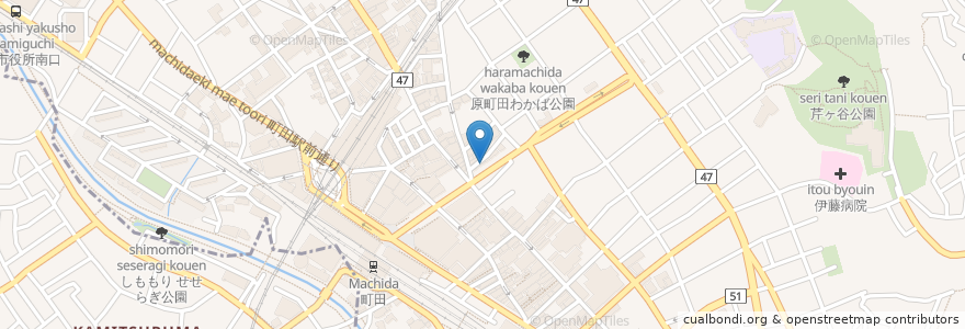Mapa de ubicacion de てんや en Jepun, 東京都, 町田市.