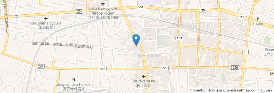 Mapa de ubicacion de 消防団第10分団 en Giappone, Tokyo, 府中市.