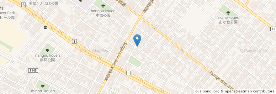 Mapa de ubicacion de マジックスパイス札幌店 en Japonya, 北海道, 石狩振興局, 札幌市, 白石区.