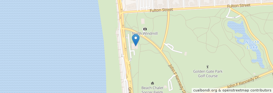 Mapa de ubicacion de Park Chalet Garden Restaurant en United States, California, San Francisco City And County, San Francisco.