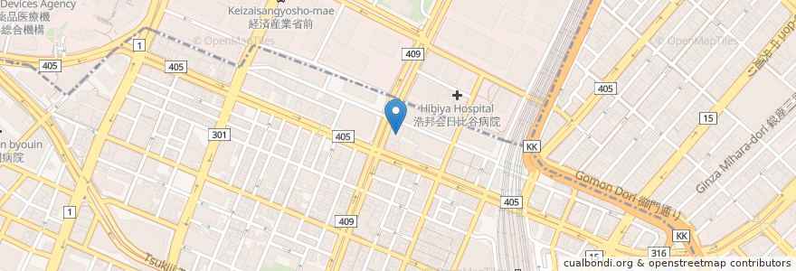 Mapa de ubicacion de 日ノ本カレー en Japon, Tokyo.
