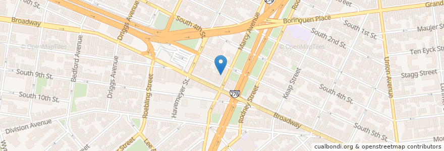 Mapa de ubicacion de Duff's en Estados Unidos De América, Nueva York, Nueva York, Brooklyn.