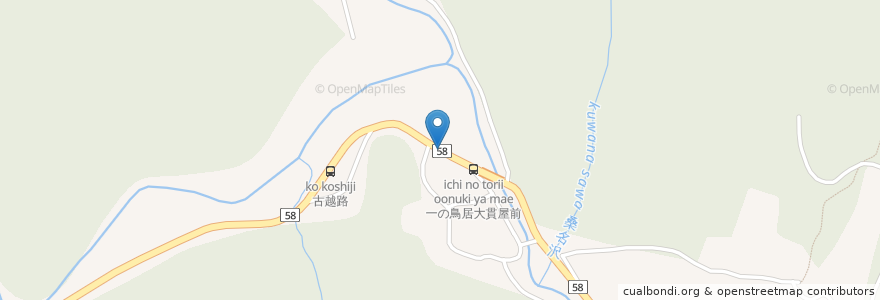 Mapa de ubicacion de 古峯神社一乃鳥居 en 일본, 도치기현, 鹿沼市.