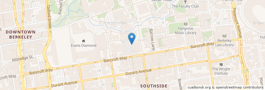 Mapa de ubicacion de Asado en Amerika Syarikat, California, Alameda County, Berkeley.