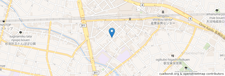 Mapa de ubicacion de 佐藤歯科医院 en Japan, Tokio, 杉並区.