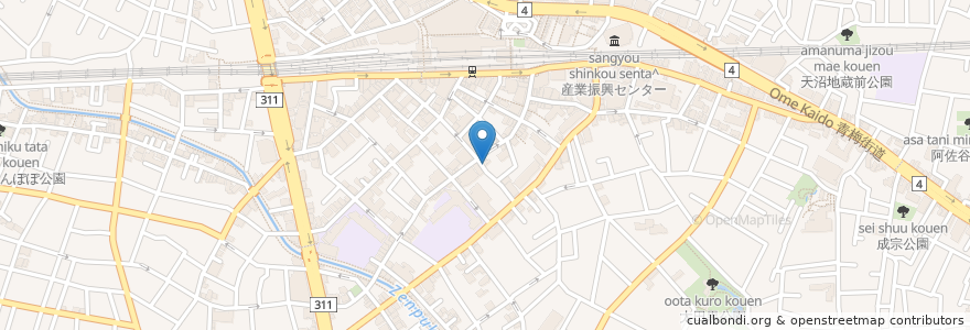 Mapa de ubicacion de 東邦薬局 en Japonya, 東京都, 杉並区.
