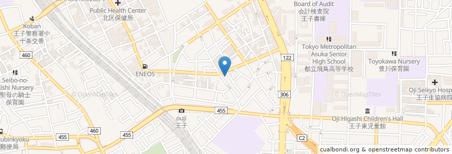 Mapa de ubicacion de 鈴木駐車場 en 日本, 東京都, 北区.