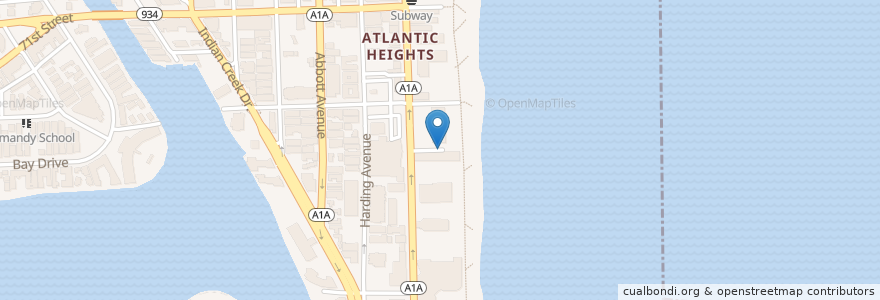 Mapa de ubicacion de The Grill en Amerika Birleşik Devletleri, Florida, Miami-Dade County, Miami Beach.