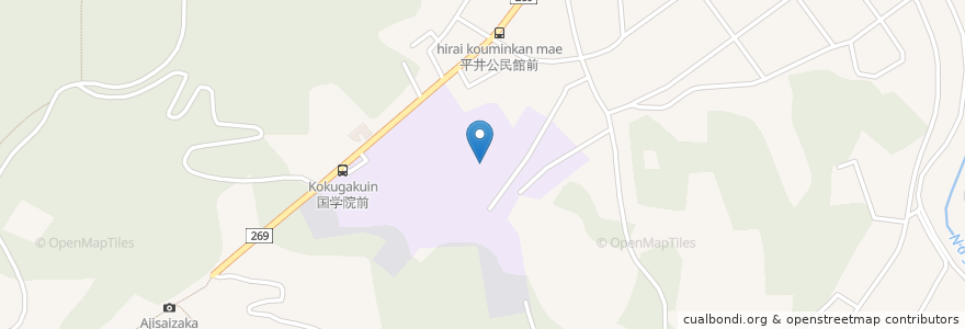 Mapa de ubicacion de 國學院栃木中学校 en 일본, 도치기현, 栃木市.