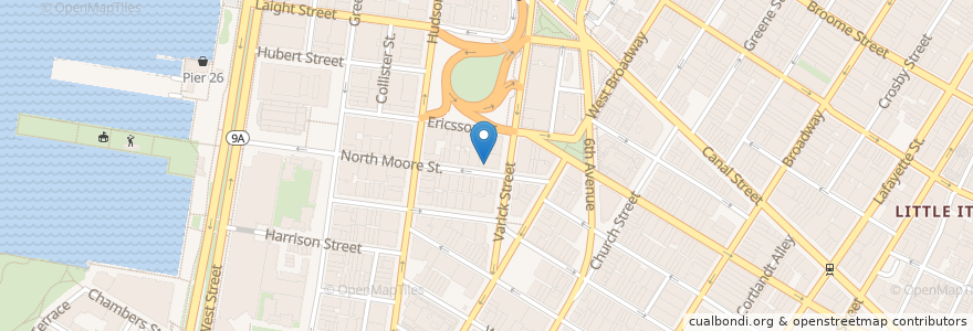 Mapa de ubicacion de Brandy Library en 미국, 뉴욕, New York, New York County, Manhattan.